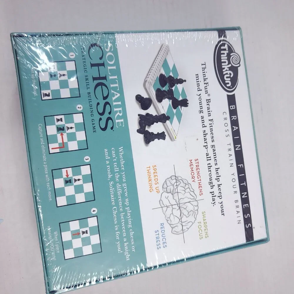 New ThinkFun Solitaire Chess Brain Fitness‎ Strategic Skill building Game sealed